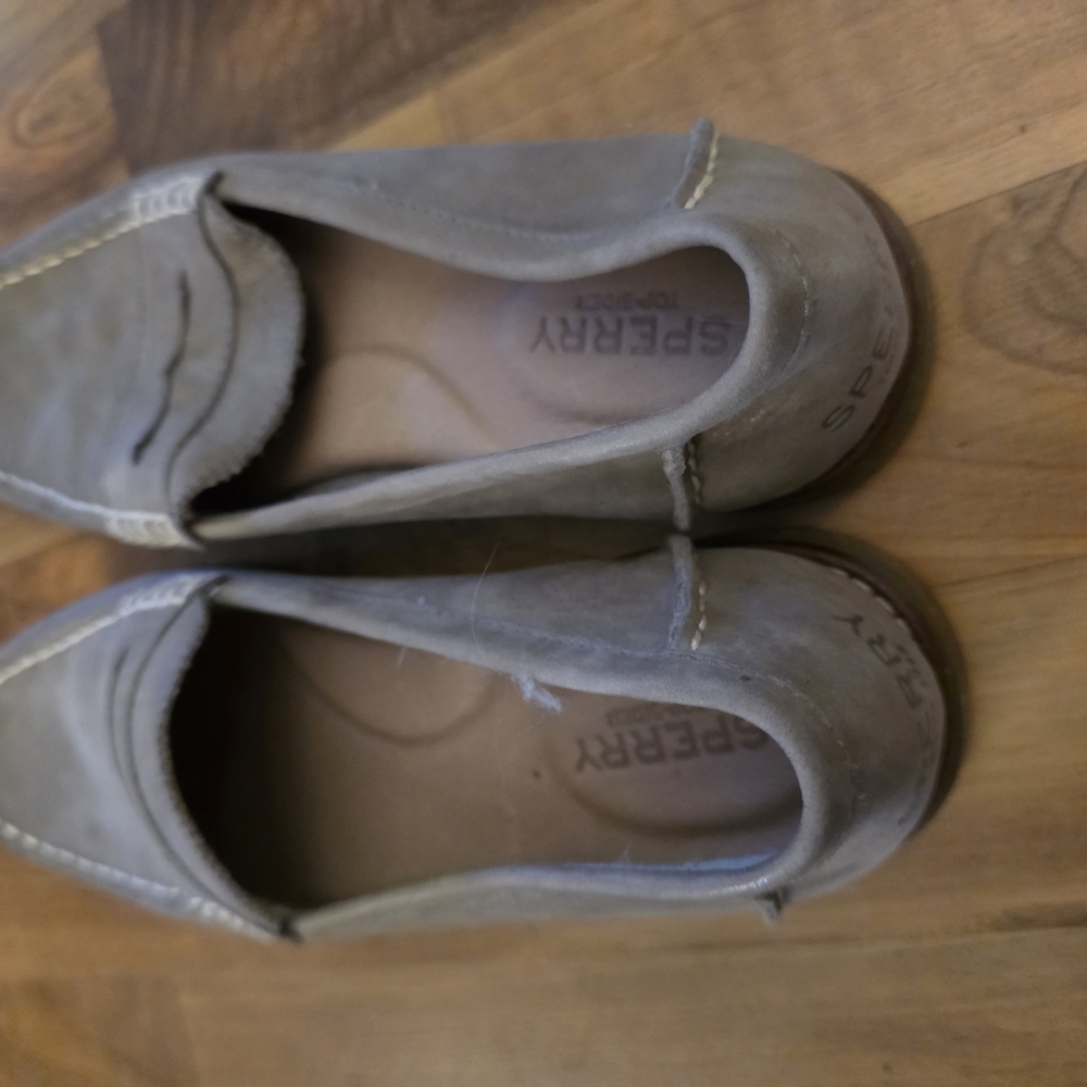 Sperry Taupe Slip-On Shoes